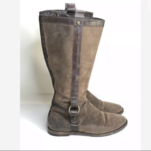 cole haan nike air boots brown